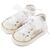 Babywalker Sneaker απο Ύφασμα Φιλντιρέ Λουλούδια LU6129 Λευκό - Βαπτιστικό Παπούτσι για Κορίτσι στο Oneirokosmos