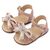 Babywalker Πέδιλο Διακοσμημένο με Φιόγκο απο Πέρλες PRI2655 Ροζ Αντικέ - Βαπτιστικό Παπούτσι για Κορίτσι στο Oneirokosmos
