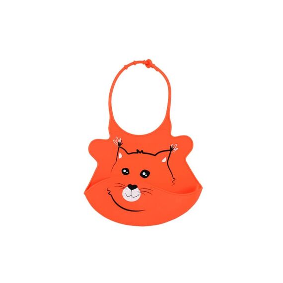 BabyOno Σαλιάρα Σιλικόνης Φατσούλες Γατούλα - Σαλιάρες στο Oneirokosmos