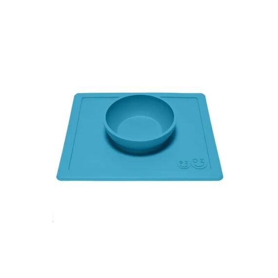 Ezpz Δίσκος και Μπολ σε Ένα Happy Bowl in Blue - Σετ Φαγητού, Μπολάκια, Πιατάκια Φαγητού στο Oneirokosmos