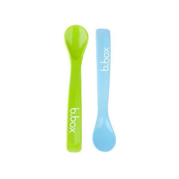 B.Box Σετ Κουταλάκια Σιλικόνης Μπλε/Πράσινο - Κουταλάκια, Πηρουνάκια στο Oneirokosmos