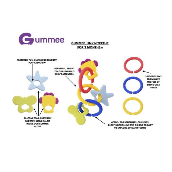 Probaby Gummee Link and Teeth 1 τεμ - Μασητικά - Κρίκοι Οδοντοφυΐας στο Oneirokosmos