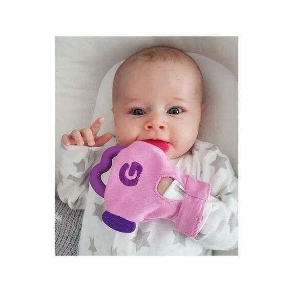 Probaby Gummee Glove Μασητικό Γάντι Ροζ εως 6m με θήκη !! - Μασητικά - Κρίκοι Οδοντοφυΐας στο Oneirokosmos