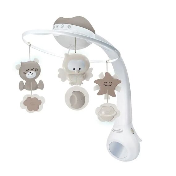 Infantino 3 in 1 Projector Musical Mobile Ecru - Εκπαιδευτικά Παιχνίδια στο Oneirokosmos