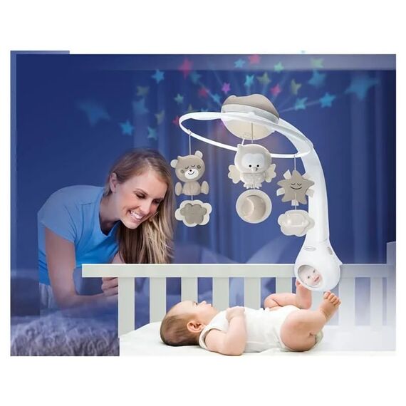 Infantino 3 in 1 Projector Musical Mobile Ecru - Εκπαιδευτικά Παιχνίδια στο Oneirokosmos