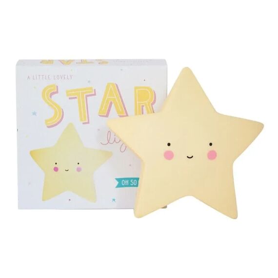 A little lovely company Φωτάκι νυκτός Little Light Star Yellow - Φωτιστικά Δωματίου στο Oneirokosmos