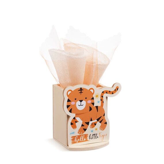 Μπομπονιέρα Ξύλινη Μολυβοθήκη Τίγρης ΜΛ965 - Μπομπονιέρες Βάπτισης στο Oneirokosmos