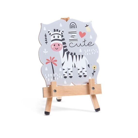 Μπομπονιέρα  Καβαλέτο με Καδράκι Ζέβρα Ρ953 - Μπομπονιέρες Βάπτισης στο Oneirokosmos