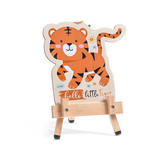 Μπομπονιέρα Ξύλινο Καβαλέτο με Καδράκι Ζέβρα Ρ965 - Μπομπονιέρες Βάπτισης στο Oneirokosmos