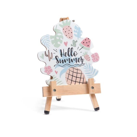 Μπομπονιέρα Καβαλέτο με Καδράκι Hello Summer Ρ974 - Μπομπονιέρες Βάπτισης στο Oneirokosmos