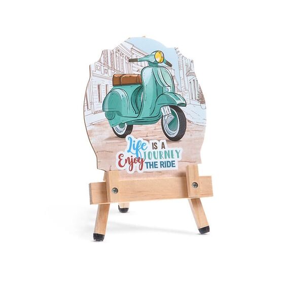 Μπομπονιέρα Καβαλέτο με Καδράκι Βέσπα Ρ975 - Μπομπονιέρες Βάπτισης στο Oneirokosmos