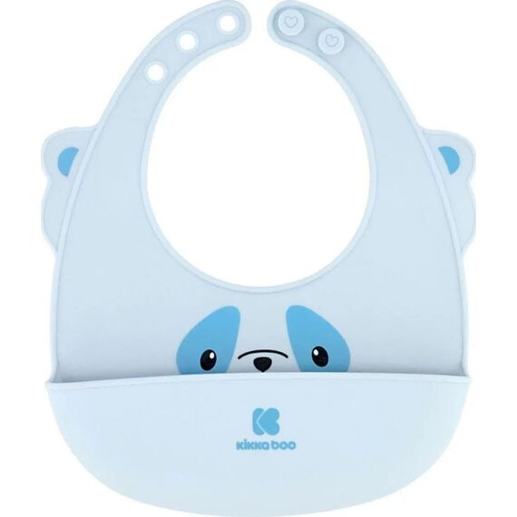 Kikkaboo Σαλιάρα Σιλικόνης Blue 31303030007 - Σαλιάρες Πλαστικές - Σιλικόνης στο Oneirokosmos