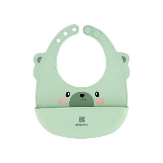 Kikkaboo Σαλιάρα Σιλικόνης Mint 31303030008 - Σαλιάρες Πλαστικές - Σιλικόνης στο Oneirokosmos