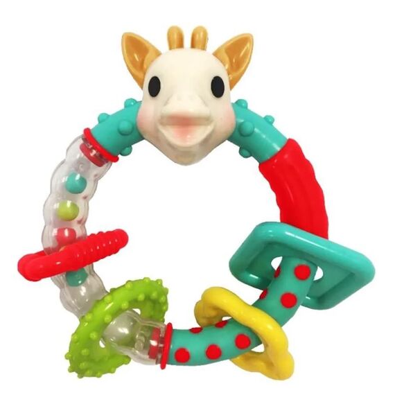 Sophie la girafe  Σόφι κουδουνίστρα πολλαπλών υφών S010179 - Κουδουνίστρες στο Oneirokosmos