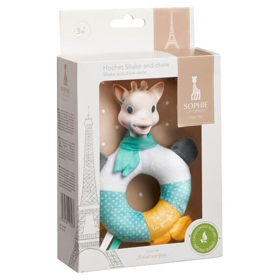 Σόφι Καμηλοπάρδαλη Κουδουνίστρα με μασητικό "Κούνα και δάγκωσε" S010328 - Κουδουνίστρες στο Oneirokosmos