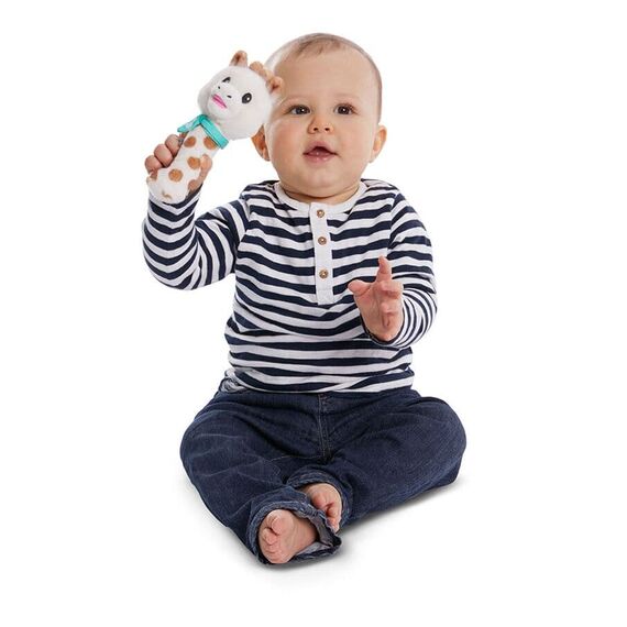 Sophie la girafe Σετ δώρου με την Σόφι και μια κουδουνίστρα "Πιου-πιου" - Δώρα στο Oneirokosmos