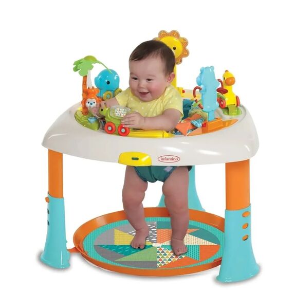 Infantino ΚΑΘΙΣΜΑ 360° ΚΑΙ ΤΡΑΠΕΖΙ ΔΡΑΣΤΗΡΙΟΤΗΤΩΝ SIT,SPIN & STAND ENTERTAINER 360 SEAT & ACTIVITY TABLE 930-203002-13 - Βρεφικά Παιχνίδια στο Oneirokosmos