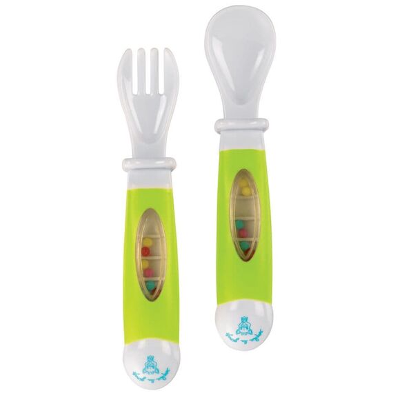 Sophie la Girafe Μαλακό και διασκεδαστικό σετ κουταλάκι πηρουνάκι - Κουταλάκια, Πηρουνάκια στο Oneirokosmos