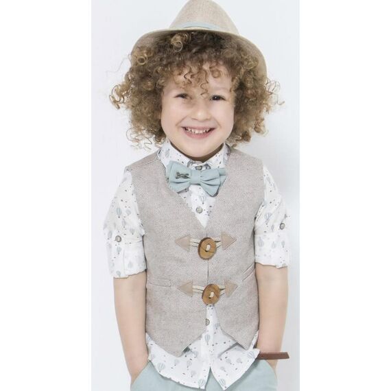 Bambolino: Meletis Βαπτιστικό ρούχο για αγόρι 8628 - Ρούχα Βάπτισης για Αγόρι στο Oneirokosmos