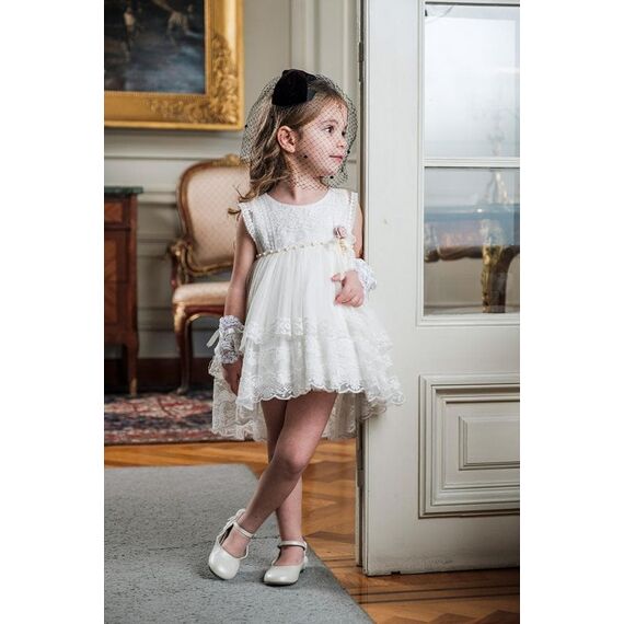 Bambolino: Mikaela Βαπτιστικό ρούχο για κορίτσι 9137 - Ρούχα Βάπτισης για Κορίτσι στο Oneirokosmos