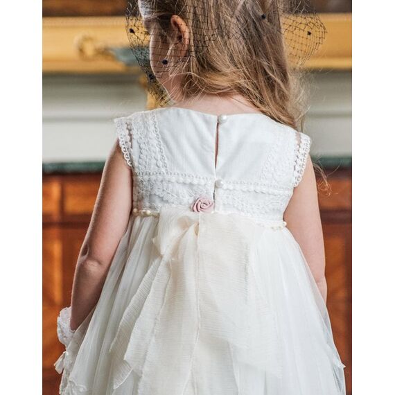 Bambolino: Mikaela Βαπτιστικό ρούχο για κορίτσι 9137 - Ρούχα Βάπτισης για Κορίτσι στο Oneirokosmos