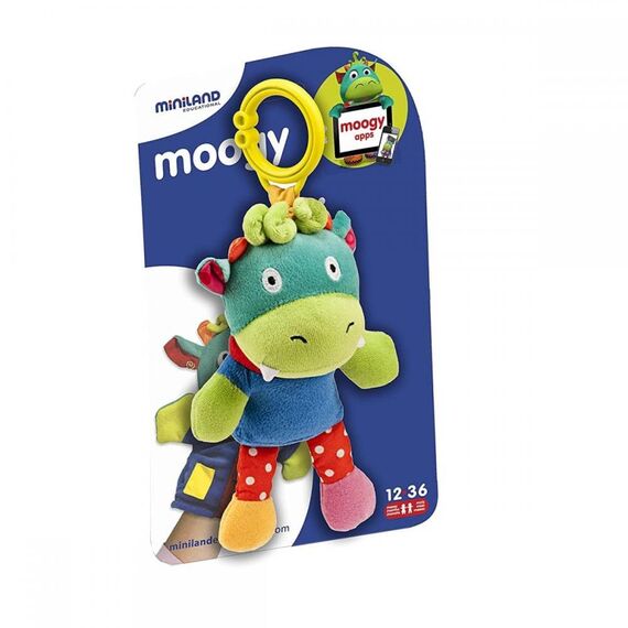 Miniland soft Κουδουνίστρα με δόνηση  Moogy ML96286 - Κουδουνίστρες στο Oneirokosmos