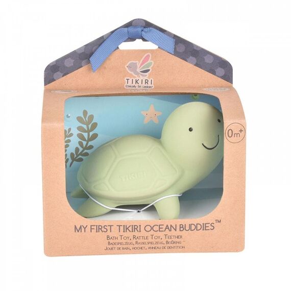 Tikiri Κουδουνίστρα και Μασητικό Χελωνάκι  από τη σειρά My First Ocean Buddies - Μασητικά - Κρίκοι Οδοντοφυΐας στο Oneirokosmos