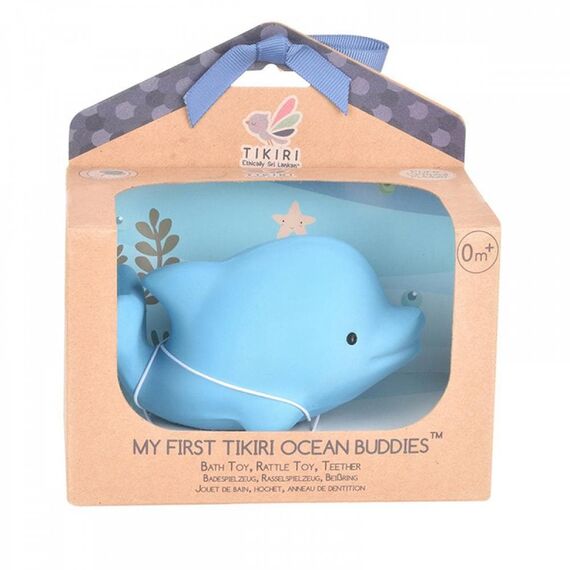 TIKIRI ΒΡΕΦΙΚΟ ΠΑΙΧΝΙΔΙ ΜΑΣΗΤΙΚΟ και Κουδουνίστρα Δελφίνι από τη σειρά My first ocean - Μασητικά - Κρίκοι Οδοντοφυΐας στο Oneirokosmos