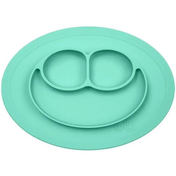Ezpz: Εκπαιδευτικό πιάτο 12+ μηνών Happy Mini Mat - Aqua MM-A565C - Σετ Φαγητού, Μπολάκια, Πιατάκια Φαγητού στο Oneirokosmos