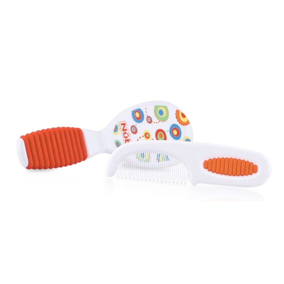 Nuby σετ βούρτσα με χτένα ID711 orange - Χτένες - Βούρτσες - Ψαλιδάκια στο Oneirokosmos