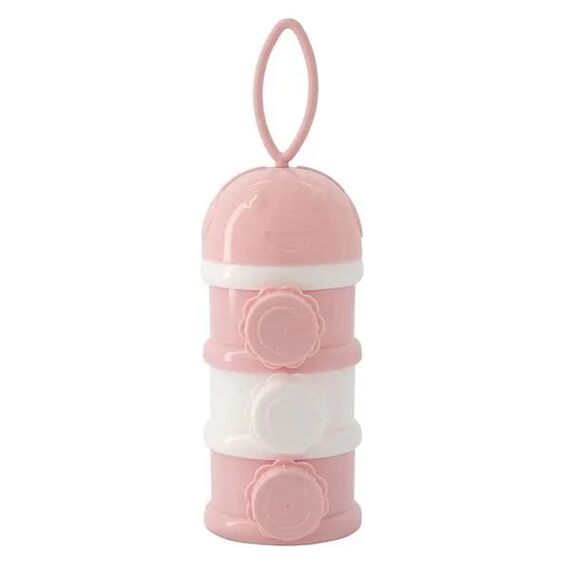 Kikka Boo Δοχείο για σκόνη Γάλακτος 3 θέσεων Milk powder dispenser Pink 31302040084 - Μπιμπερό στο Oneirokosmos