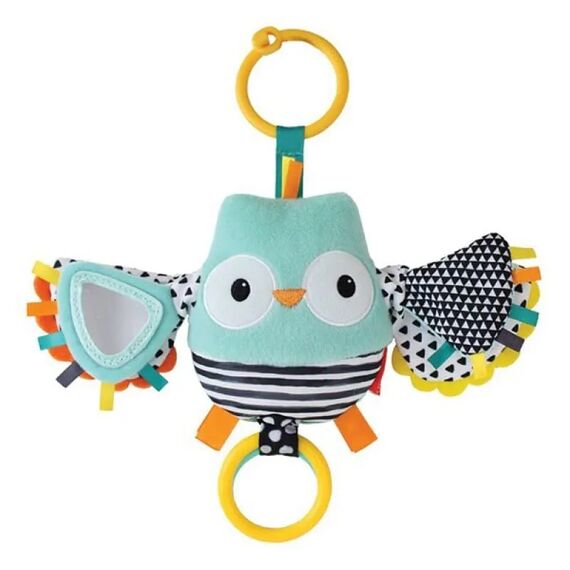 Infantino  κρεμαστό παιχνίδι Flutter & Jitter Pal - Owl - Μασητικά - Κρίκοι Οδοντοφυΐας στο Oneirokosmos