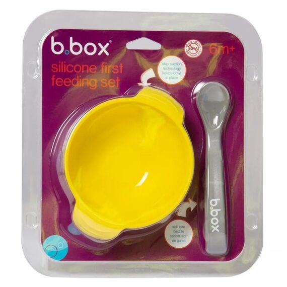 BBox Μπoλ σιλικόνης αντιολισθητικό με βεντούζα και κουταλάκι Lemmon - Σετ Φαγητού, Μπολάκια, Πιατάκια Φαγητού στο Oneirokosmos