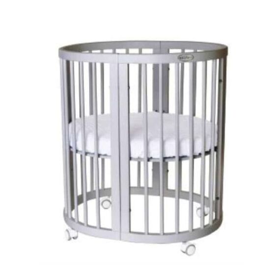 IngVart Κούνια Smart Bed Oval 9 σε 1 Γκρι - Βρεφικά Κρεβάτια Μετατρεπόμενα σε Προεφηβικά στο Oneirokosmos