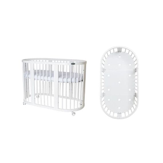 IngVart Κούνια Smart Bed Oval 9 σε 1 Γκρι - Βρεφικά Κρεβάτια Μετατρεπόμενα σε Προεφηβικά στο Oneirokosmos