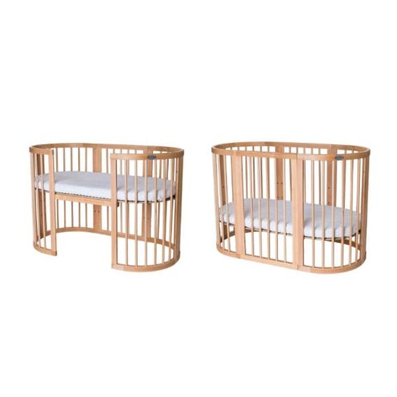 IngVart Κούνια Smart Bed Round 9 σε 1 Λευκό - Βρεφικά Κρεβάτια Μετατρεπόμενα σε Προεφηβικά στο Oneirokosmos