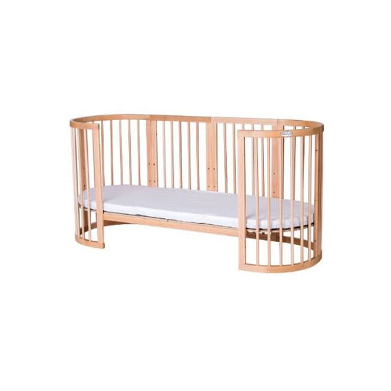 IngVart Κούνια Smart Bed Round 9 σε 1 Φυσικό Ξύλο - Βρεφικά Κρεβάτια Μετατρεπόμενα σε Προεφηβικά στο Oneirokosmos