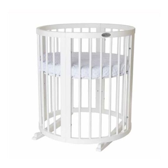 IngVart Κούνια Smart Bed Round 9 σε 1 Λευκό - Βρεφικά Κρεβάτια Μετατρεπόμενα σε Προεφηβικά στο Oneirokosmos