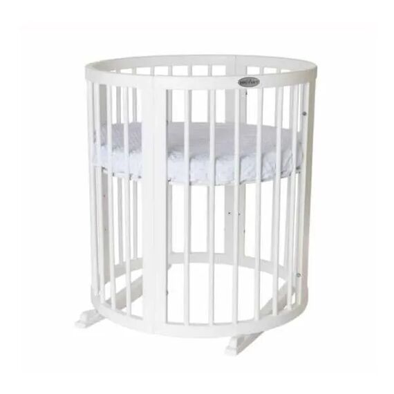IngVart Κούνια Smart Bed Round 9 σε 1 Λευκό - Βρεφικά Κρεβάτια Μετατρεπόμενα σε Προεφηβικά στο Oneirokosmos