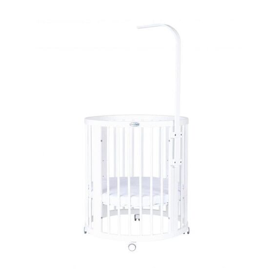 IngVart Ξύλινη Μπάρα για Κούνια Smart Bed Λευκό 82x35x2.5 cm - Στήριγμα Κουνουπιέρας στο Oneirokosmos