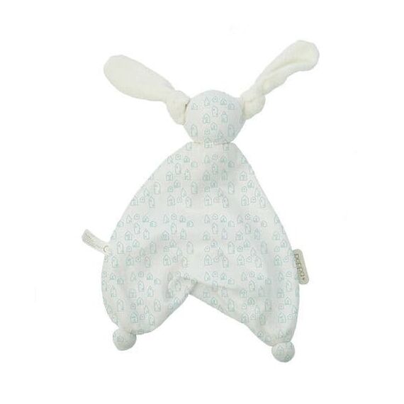 Babylonia Floppy Musl Κουκλάκι παρηγοριάς από οργανικό βαμβάκι σπιτάκια mint HOP-FL-MUS_100.535 - Πανάκια Παρηγοριάς στο Oneirokosmos