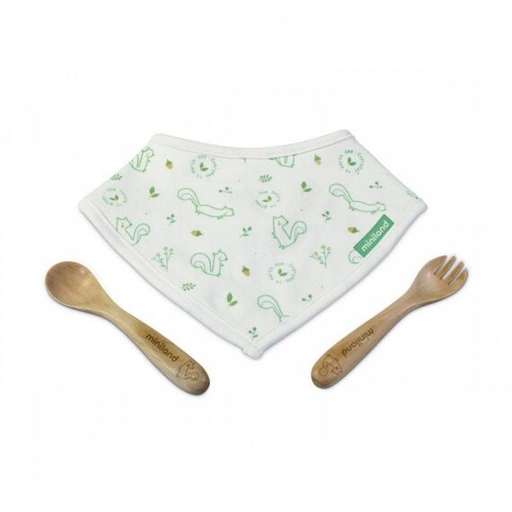 MINILAND Natur picneat ΞΥΛΙΝΟ ΣΕΤ ΦΑΓΗΤΟΥ ΜΕ ΠΕΤΣΕΤΑ ML89316 - Κουταλάκια, Πηρουνάκια στο Oneirokosmos