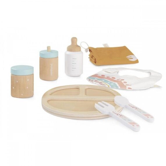 Miniland παιχνίδι  ξύλινο σετ φαγητού  ME94060 - Δώρα στο Oneirokosmos