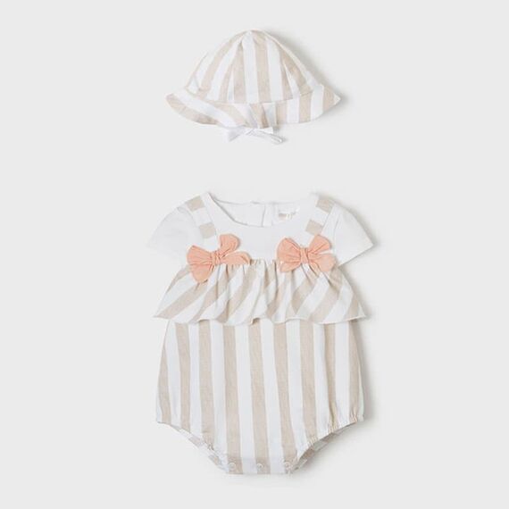 Mayoral Φορμάκι ECOFRIENDS Νεογέννητο Κορίτσι Μπεζ-Γκρι 22-01603-023 ** - Προσφορές στο Oneirokosmos