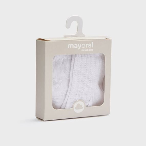 Mayoral Σετ 2 Καλτσάκια Νεογέννητο Αγόρι Λευκό 22-09474-091 ** - Newborm στο Oneirokosmos