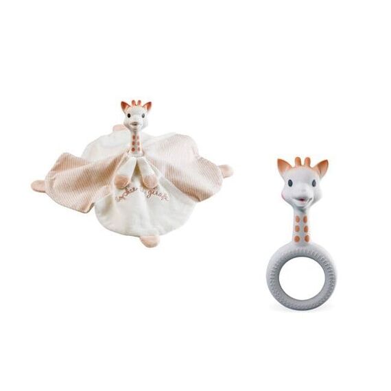 Sophie La Girafe So Pure Πανάκι αγκαλιάς με δαχτύλιο οδοντοφυίας - Πανάκια Παρηγοριάς στο Oneirokosmos