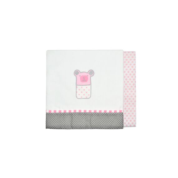 Baby Star Σεντόνια Λίκνου Sugar Family Ροζ - Σεντόνια Λίκνου & Καλαθούνας στο Oneirokosmos