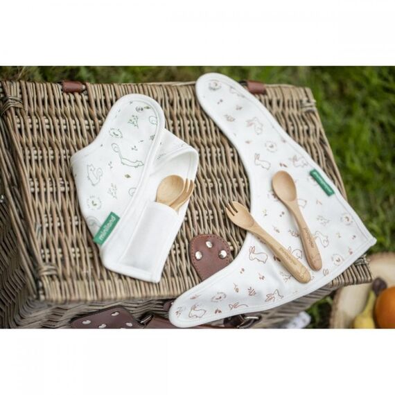 MINILAND Natur picneat ΞΥΛΙΝΟ ΣΕΤ ΦΑΓΗΤΟΥ ΜΕ ΠΕΤΣΕΤΑ ML89316 - Κουταλάκια, Πηρουνάκια στο Oneirokosmos