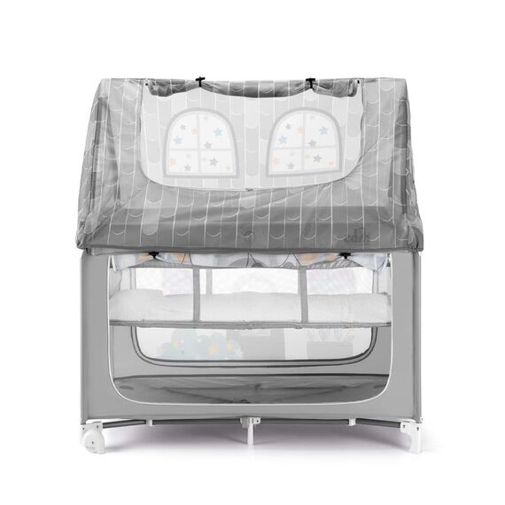 Cam Παρκοκρέβατο Με Δύο Επίπεδα Daily Dolci Sogni 128.5x73cm  A-114 GREY - Παρκοκρέβατο στο Oneirokosmos