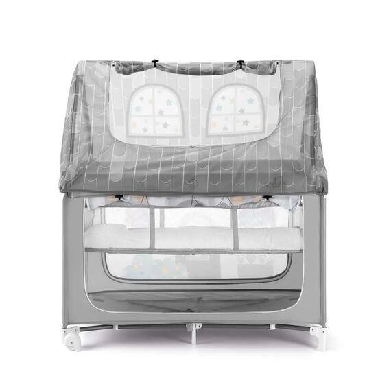 Cam Παρκοκρέβατο Με Δύο Επίπεδα Daily Dolci Sogni 128.5x73cm  A-114 GREY - Παρκοκρέβατο στο Oneirokosmos